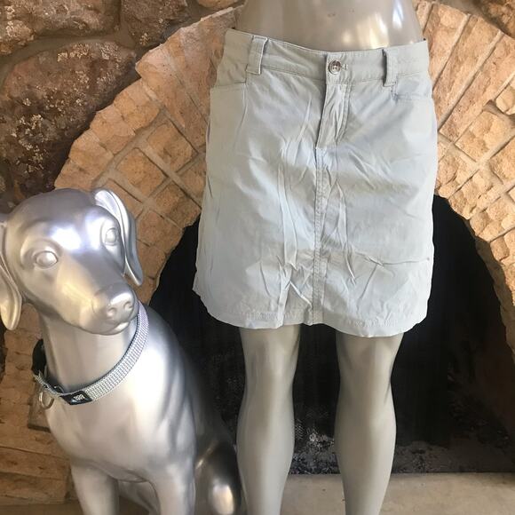 Eddie Bauer Blue Nylon Hiking Skirt Skort with Zipped Pockets Women's Size 2 - Picture 4 of 9